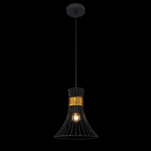 Pendul modern metalic negru-auriu diam. 22cm PURRA 54814H GL 50680 universul-luminii.ro