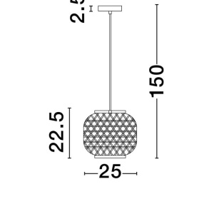 Pendul ratan decorativ design natural ASMA 237120 universul-luminii.ro