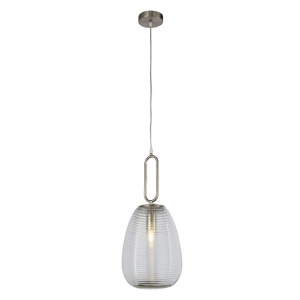 Pendul sticla deco stil modern Elixir clar / satin nickel 43581-1SN SRT
