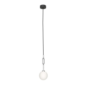 Pendul suspendat din metal crom 33cm si glob sticla Ero I - Img 3