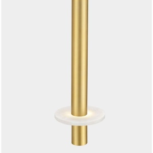 Pendul tub subtire aluminiu auriu si alabastru LED NOEMI - Img 5