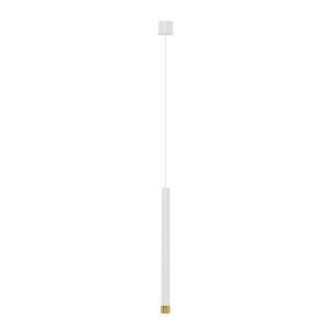 Pendul tubular stil minimalist QI Bianco / Gold 40