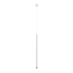 Pendul tubular stil minimalist QI Bianco / Gold 60