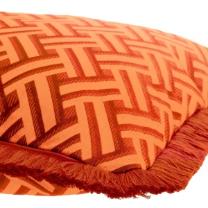 Perna decorativa design LUX Doris L orange, 60x60cm - Img 4