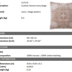Perna decorativa design LUX Serene 60x60cm - Img 4