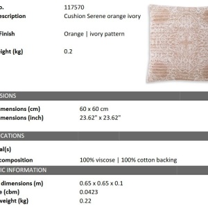 Perna decorativa design LUX Serene 60x60cm - Img 2