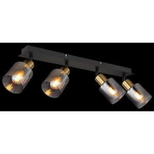 Plafoniera 4L design modern Hollsy negru, auriu - Img 2