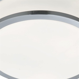 Plafoniera baie cu protectie IP44 Cheese 23cm, argintiu satinat 110690 universul-luminii.ro