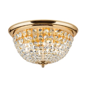Plafoniera cristal Asfour design elegant lux PLAFOND D-47cm aurie 156590 universul-luminii.ro