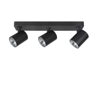 Plafoniera cu 3 spoturi directionabile de tavan/plafon EXO 3 neagra ZZ AZ3197 80650 universul-luminii.ro