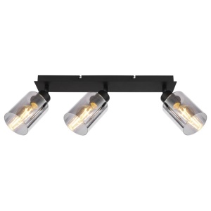 Plafoniera cu 3 spoturi directionabile design modern HADERA negru 114100 universul-luminii.ro