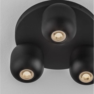Plafoniera cu 3 spoturi metal negru MARLIN 626050 universul-luminii.ro