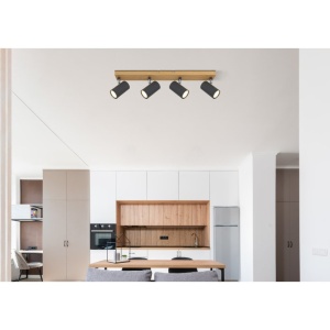 Plafoniera cu 4 spoturi directionabile design modern ROBBY gri grafit 114220 universul-luminii.ro