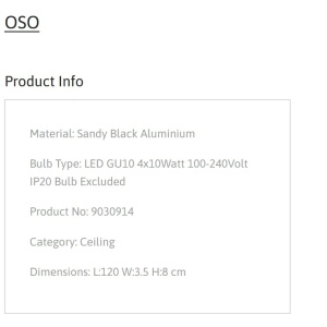 Plafoniera cu 4 Spoturi directionabile stil minimalist OSO, NVL-9030914 246850 universul-luminii.ro