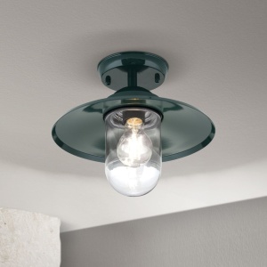 Plafoniera de exterior stil vintage IP44 EDWARD verde 157330 universul-luminii.ro