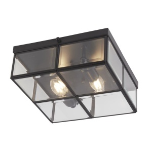 Plafoniera design decorativ Pisa 2L black