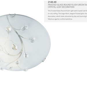 Plafoniera design elegant 40cm Flush 2140-40 SRT - Img 2