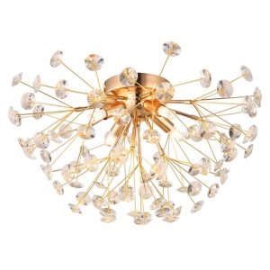 Plafoniera design elegant KATRINA 45cm auriu 64135D GL