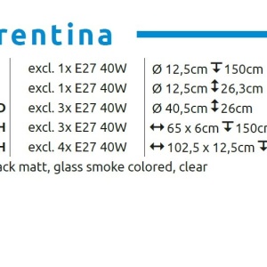 Plafoniera design modern FLORENTINA 3L 157830 universul-luminii.ro