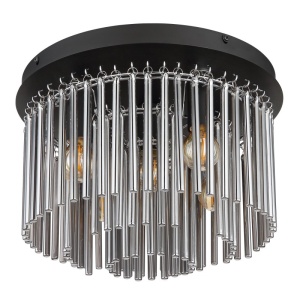 Plafoniera design modern GORLEY negru, fumuriu 134690 universul-luminii.ro