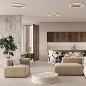 Plafoniera design modern LED Rim 60cm alama - Img 5