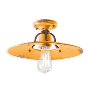 Plafoniera design retro realizata manual din ceramica COUNTRY, 40cm 216640 universul-luminii.ro