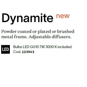Plafoniera DYNAMITE PL4 LINEAR SQUARE NERO - Img 4