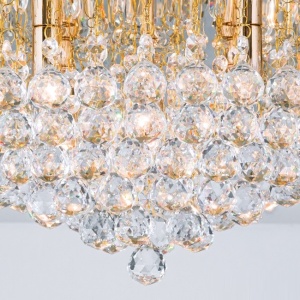 Plafoniera eleganta cristal K9 diam. 62cm Gloria DLU 2378/9/62 gold OR 56590 universul-luminii.ro