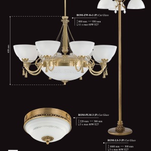 Plafoniera eleganta design clasic Roma 186890 universul-luminii.ro