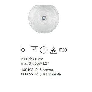 Plafoniera eleganta diametru 60cm SHELL PL6 008622 43760 universul-luminii.ro