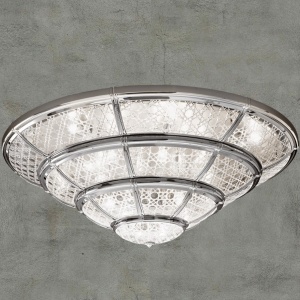 Plafoniera eleganta LUX realizata manual Crystal Glass - Giotto, 120cm 162150 universul-luminii.ro