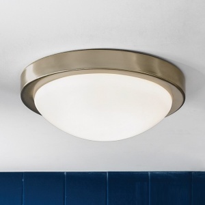 Plafoniera iluminat baie, protectie IP44, diametru 32cm, Fato antique brass 197670 universul-luminii.ro