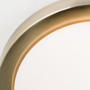 Plafoniera iluminat baie, protectie IP44, diametru 32cm, Fato antique brass 94920 universul-luminii.ro