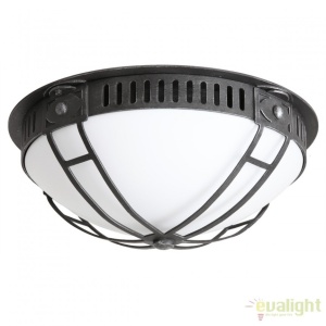 Plafoniera iluminat exterior din fier forjat, diametru 42cm, DE 2578-A