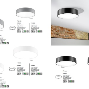 Plafoniera LED 3000K 40cm Roda gri NVL-7165202 82920 universul-luminii.ro
