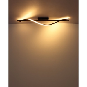 Plafoniera LED aluminiu cu efect de lemn WATKINS 250110 universul-luminii.ro