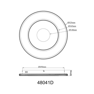 Plafoniera LED CCT cu telecomanda si inaltime reglabila MARSH 590410 universul-luminii.ro
