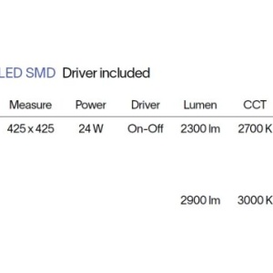 Plafoniera LED design circular Gemini pl d042 on-off 2700k negru 242420 universul-luminii.ro