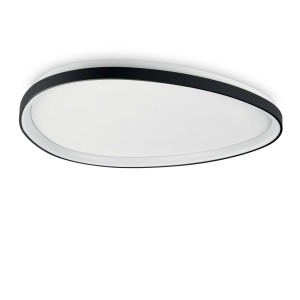 Plafoniera LED design circular GEMINI PL D081 ON-OFF NERO 4000K