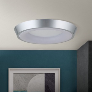 Plafoniera LED design circular LOOK argintie - Img 3
