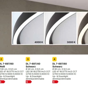 Plafoniera LED design circular MASCA D-40cm negru 233960 universul-luminii.ro
