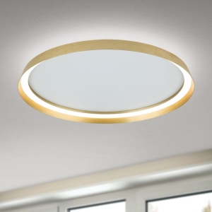 Plafoniera LED design circular MASCA D-60cm auriu mat - Img 2