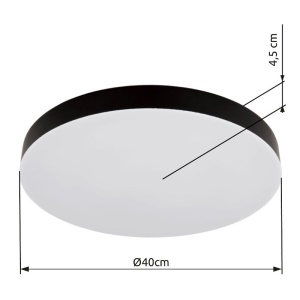 Plafoniera LED design circular MATTHEW negru - Img 8