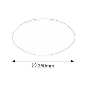 Plafoniera LED design modern Lucas alb 26cm 114820 universul-luminii.ro