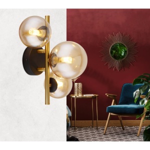Plafoniera LED design modern Riha negru, alama 114390 universul-luminii.ro