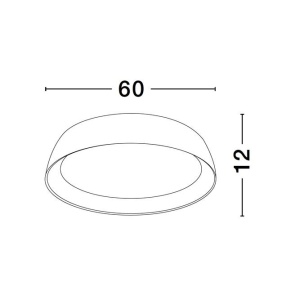 Plafoniera LED design modern SIGI D-60cm 233360 universul-luminii.ro