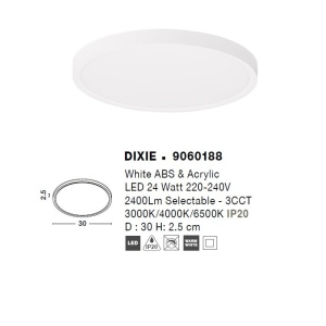 Plafoniera LED design slim DIXIE 30cm 66940 universul-luminii.ro