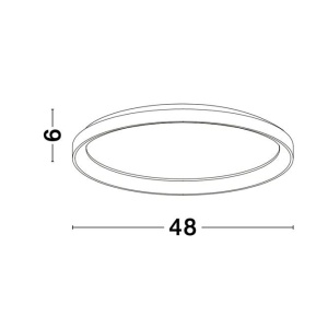 Plafoniera LED dimabila design circular PERTINO D-48cm - Img 8