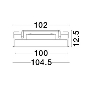 Plafoniera LED incastrabila reglabila PERFECT 100cm alba 3000K Dimmable 223370 universul-luminii.ro