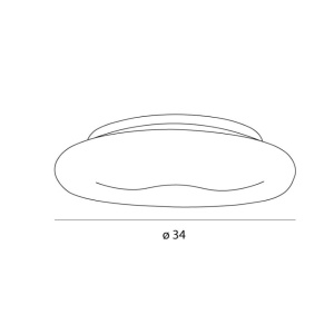 Plafoniera LED moderna Duo 34cm 151260 universul-luminii.ro